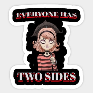 Two Sides Sticker